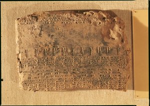 Astrologisk tavle, fra Uruk (nu Warka, Irak)